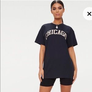 PRETTY LITTLE THING “CHICAGO” OVERSIZED TEE